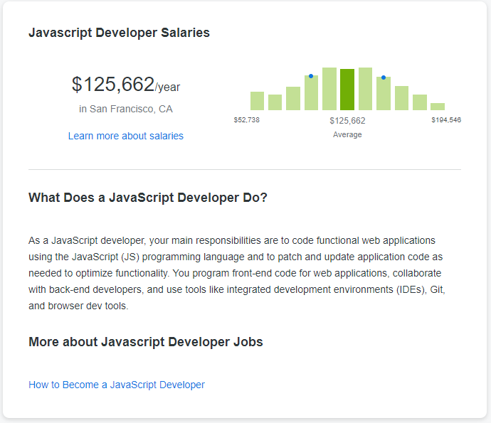 javascript average salary